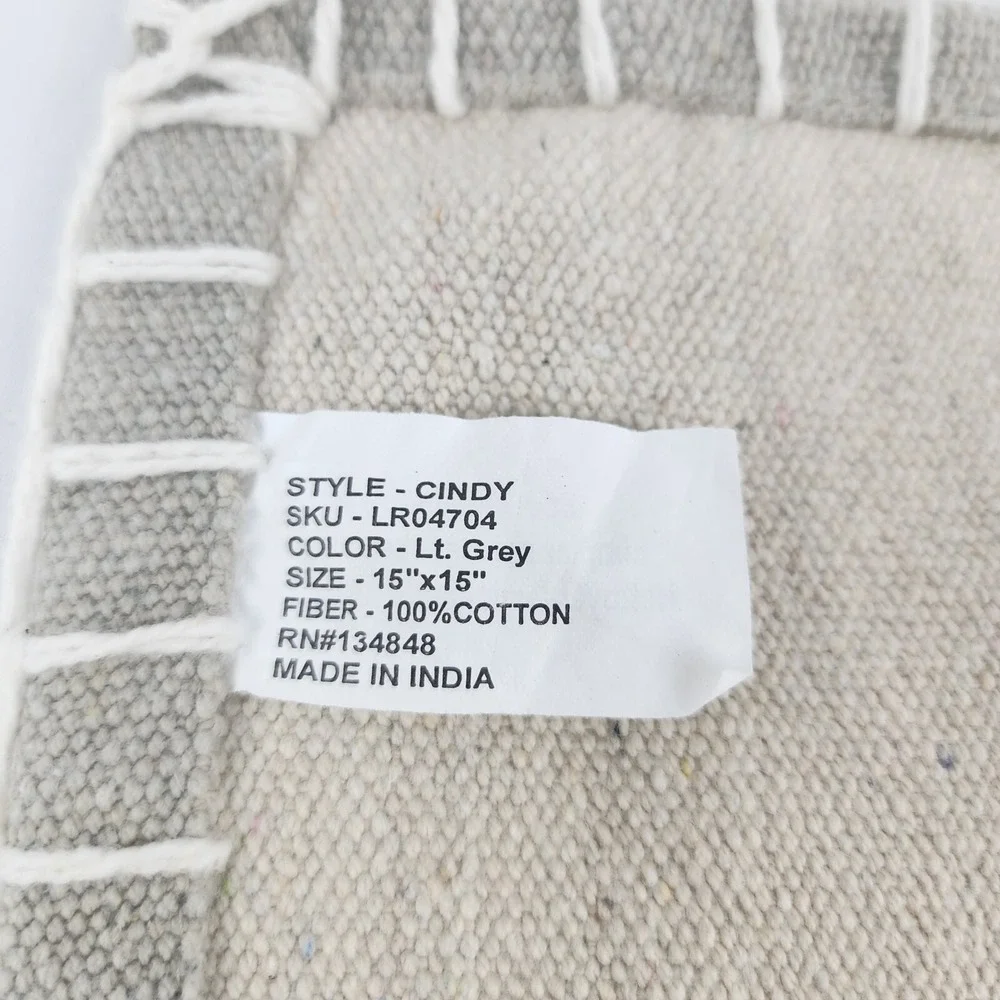 4 Fennco Styles Celena Collection Contemporary 100% Cotton Cloth Napkin India‎